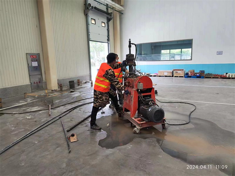 休宁厂房地面下沉塌陷注浆加固施工